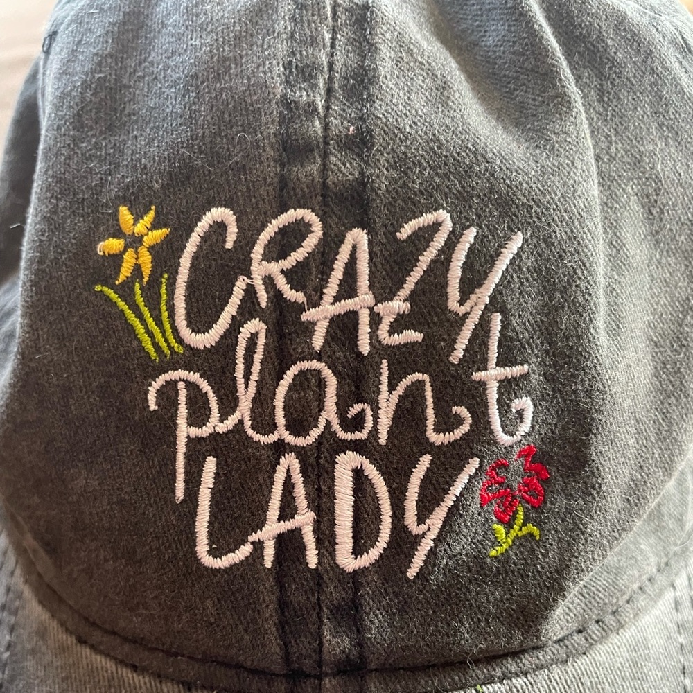Crazy plant lady cap. Brand new